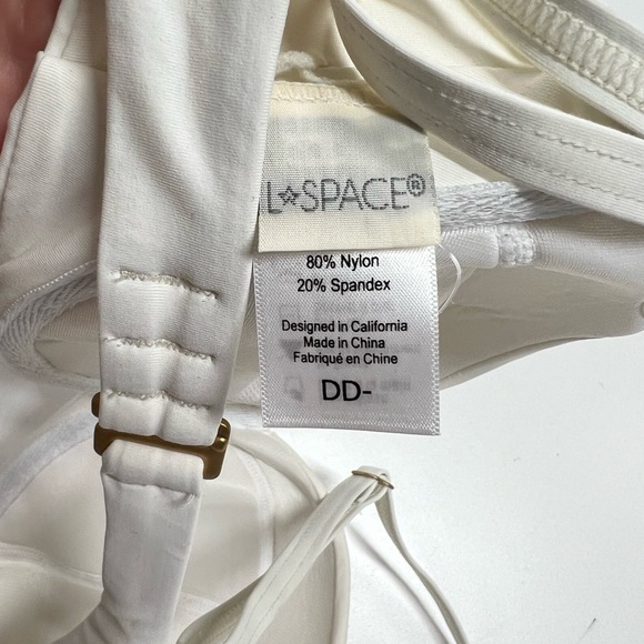 L*Space DD Marley Underwire Bikini Swim Top Cream Bra Sized Swim NEW - Picture 6 of 11